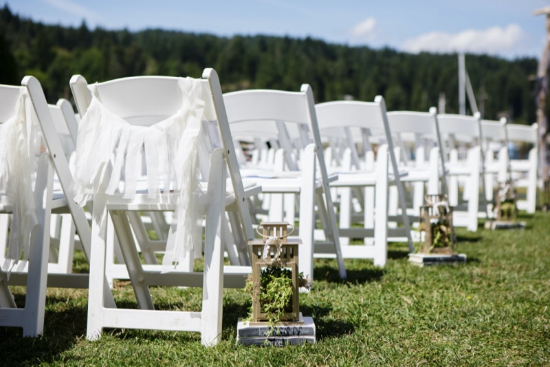 chairs at wedding ceremony