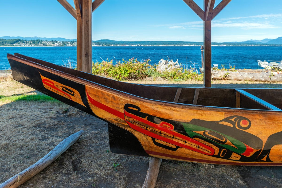 Canoe at Cape Mudge Village, Quadra Island