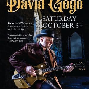 David Gogo dinner show poster