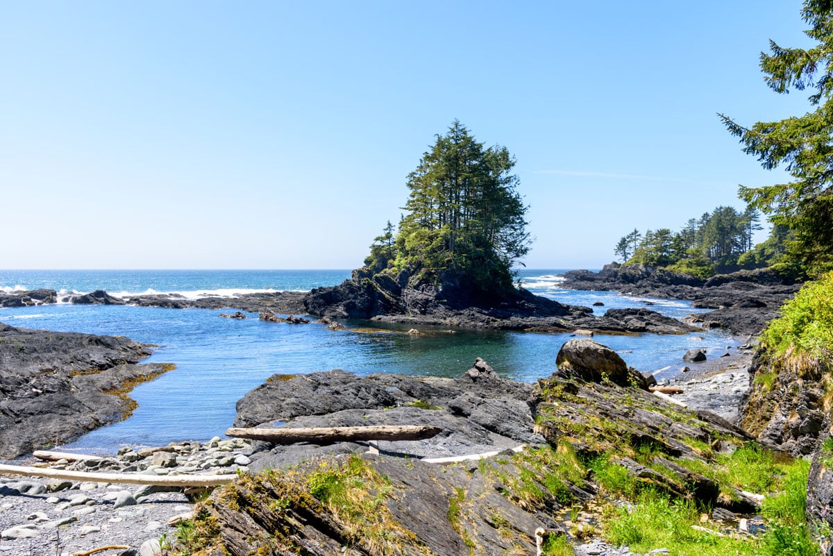 Discovery Islands shoreline