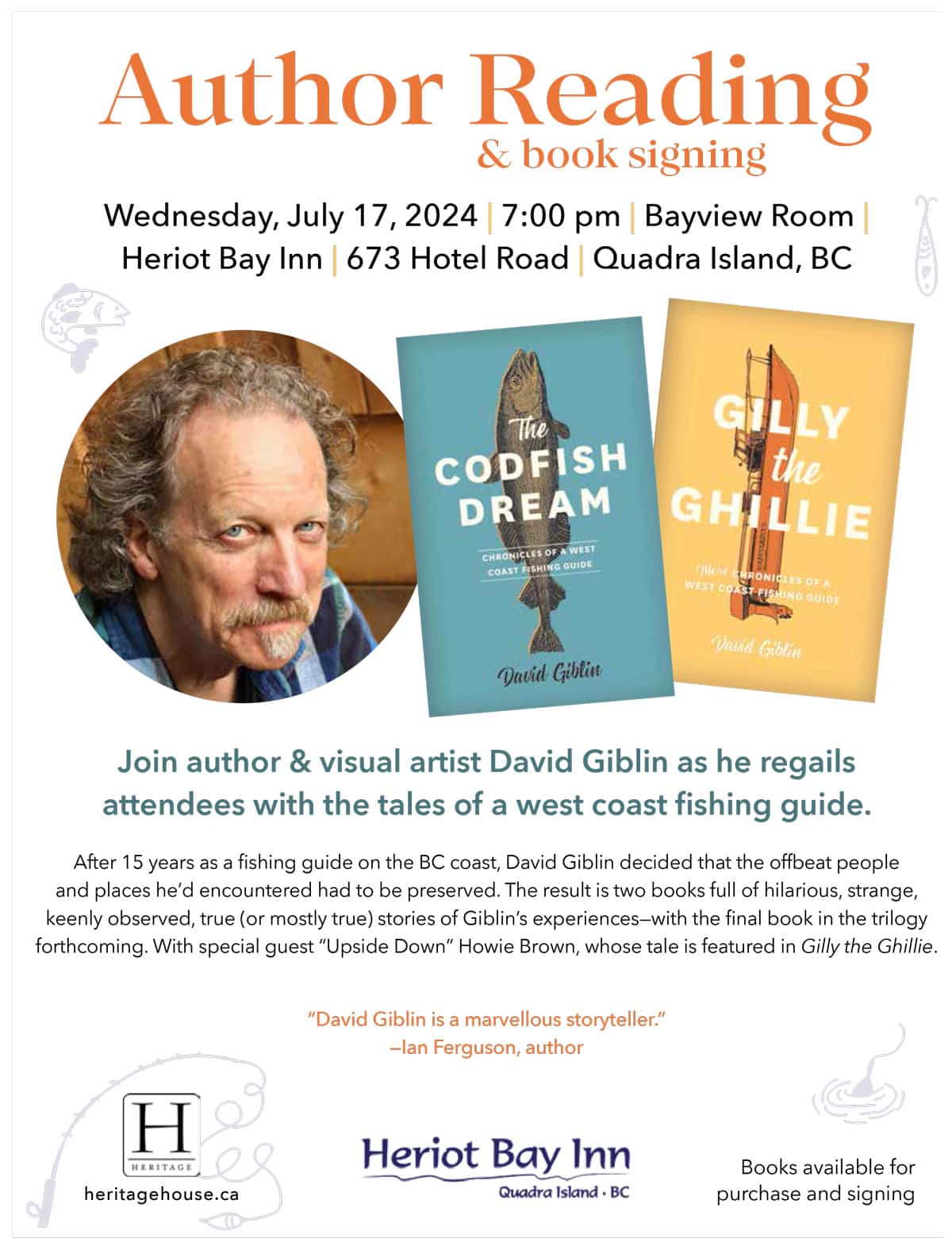 David Giblin, author book reading & signing