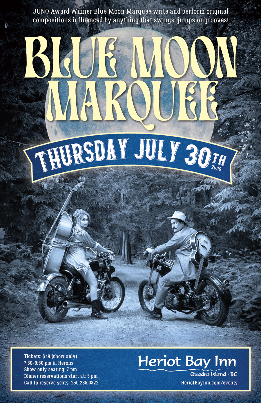 Blue Moon Marquee poster