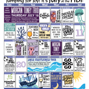 HBI Calendar of events for July 2026