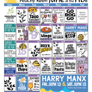 HBI Calendar of events for June 2026