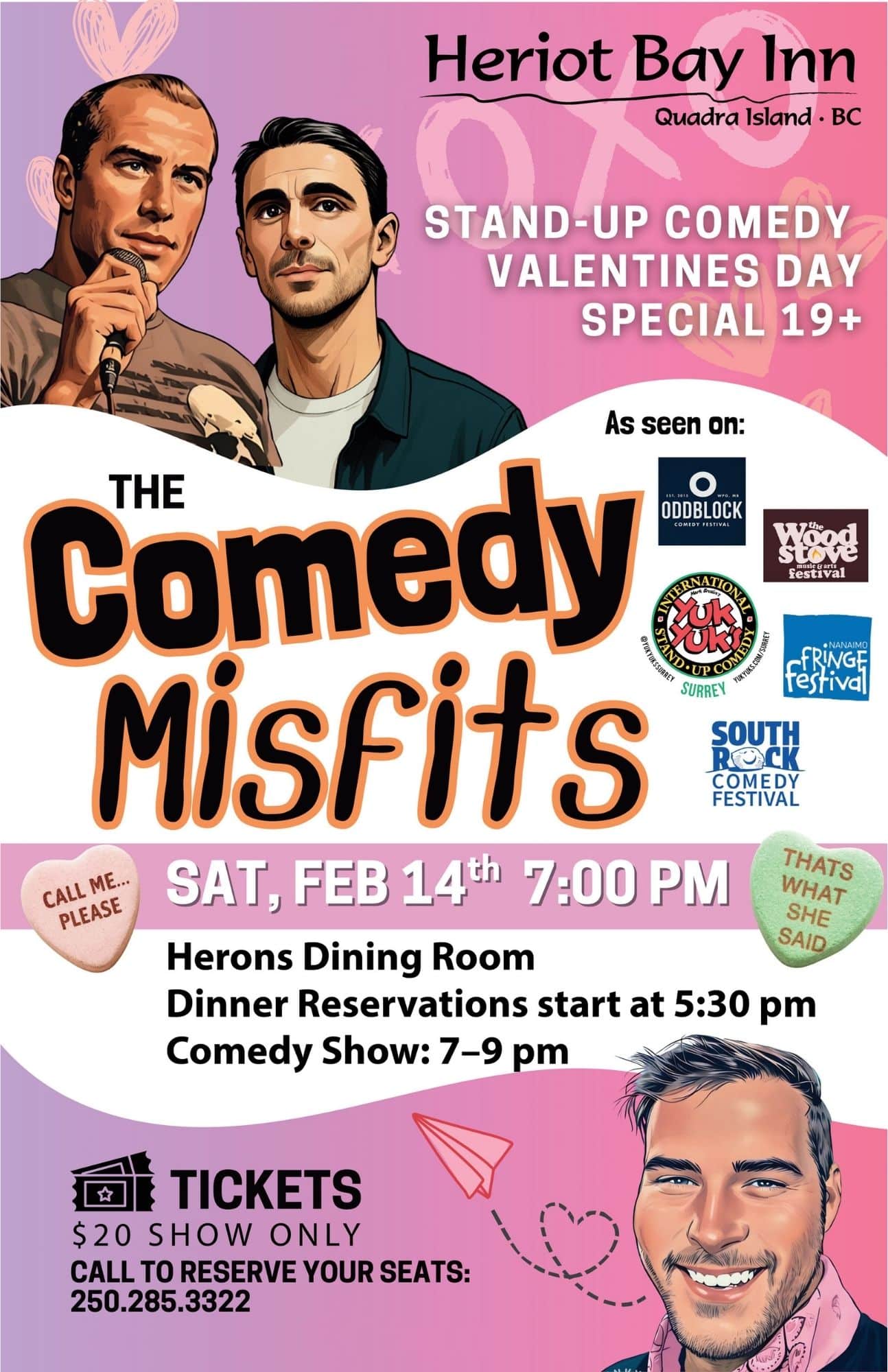 Heriot Bay Inn Comedy Misfits