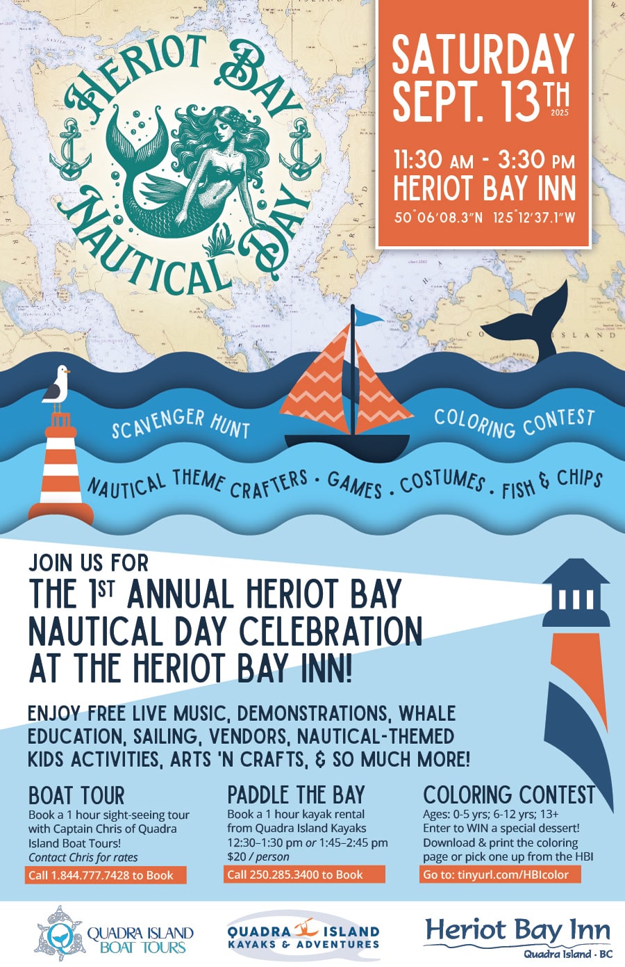 Heriot Bay Nautical Day 2025 poster