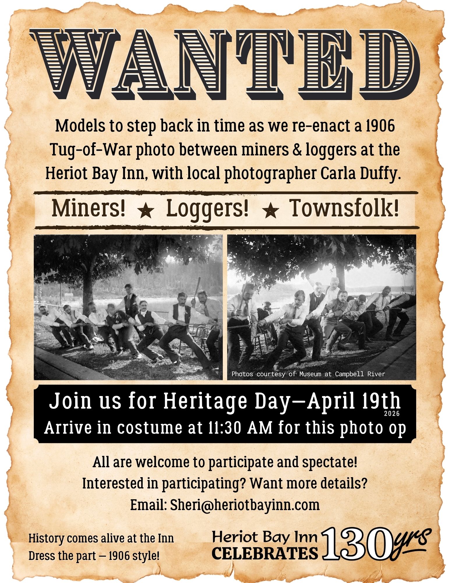 Heritage Day Wanted Poster