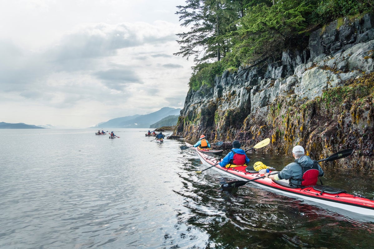 Kayaking through the Discovery Islands