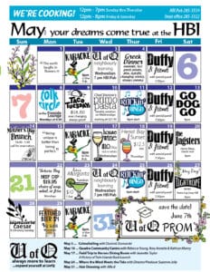 May 2023 calendar of events