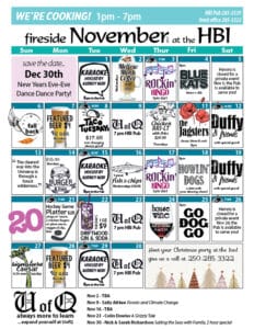 November 2022 calendar of events