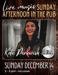 Sunday Afternoon in the Pub with Kate Perkovich