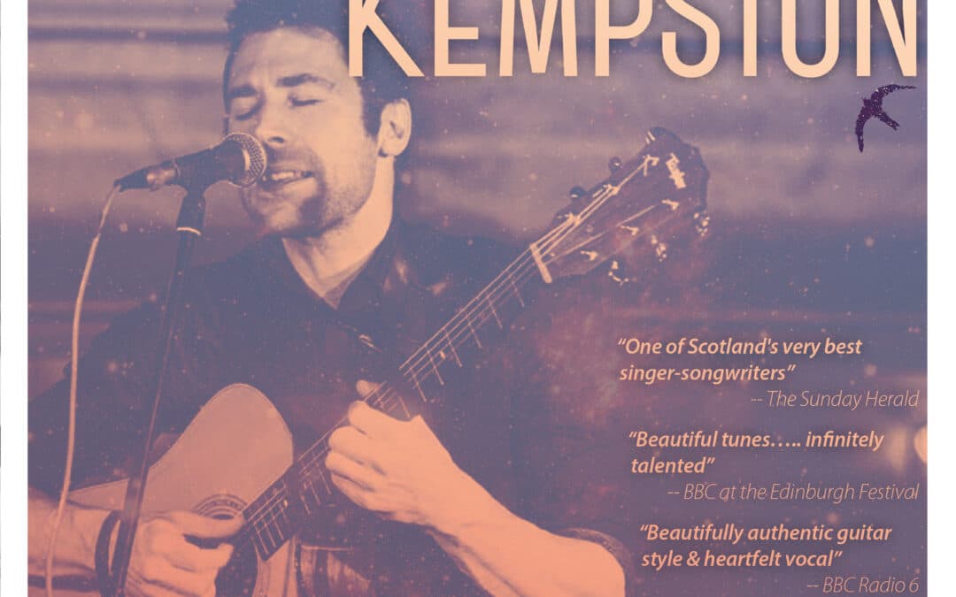 Simon Kempston, Scottish singer-songwriter, performs on Quadra Island