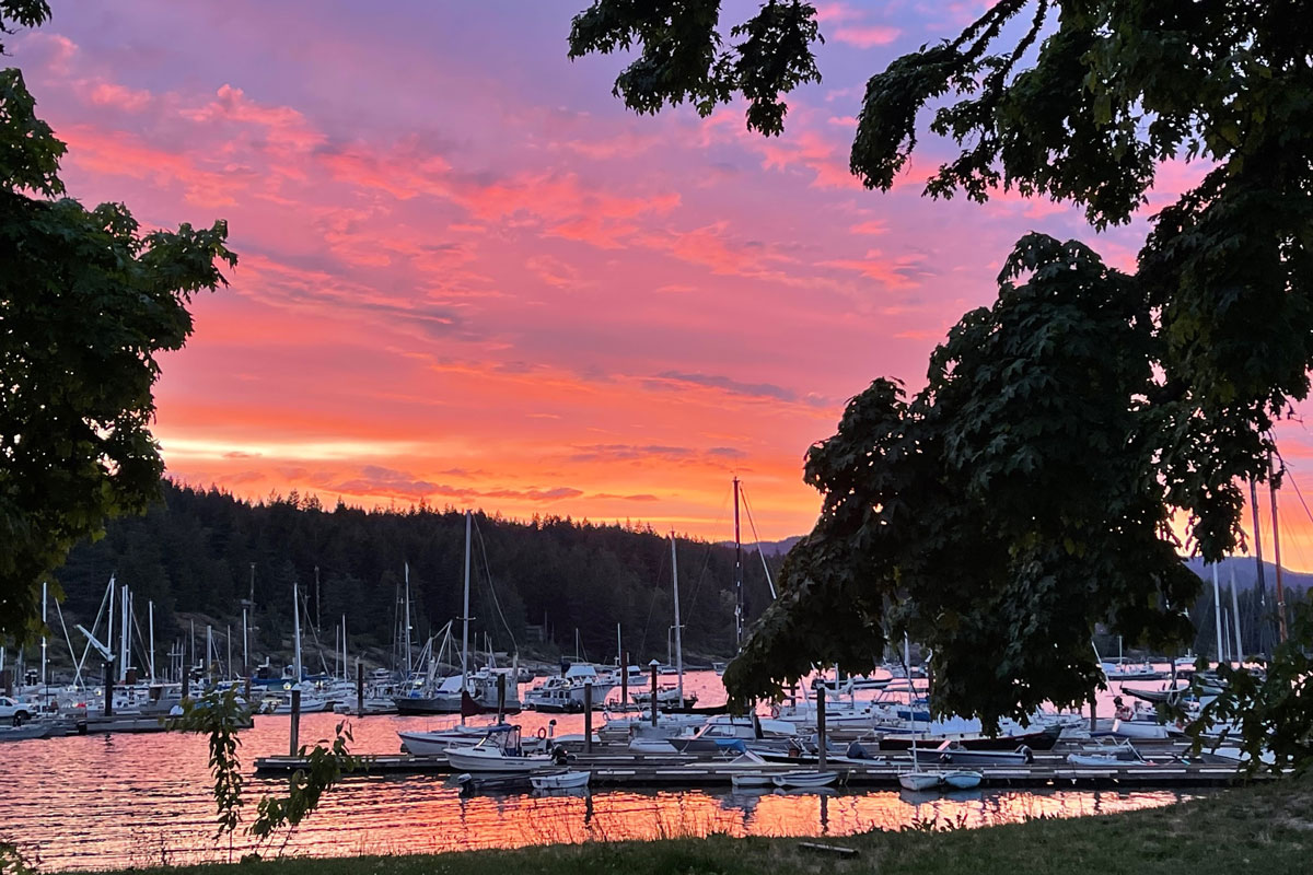 Sunset in Heriot Bay