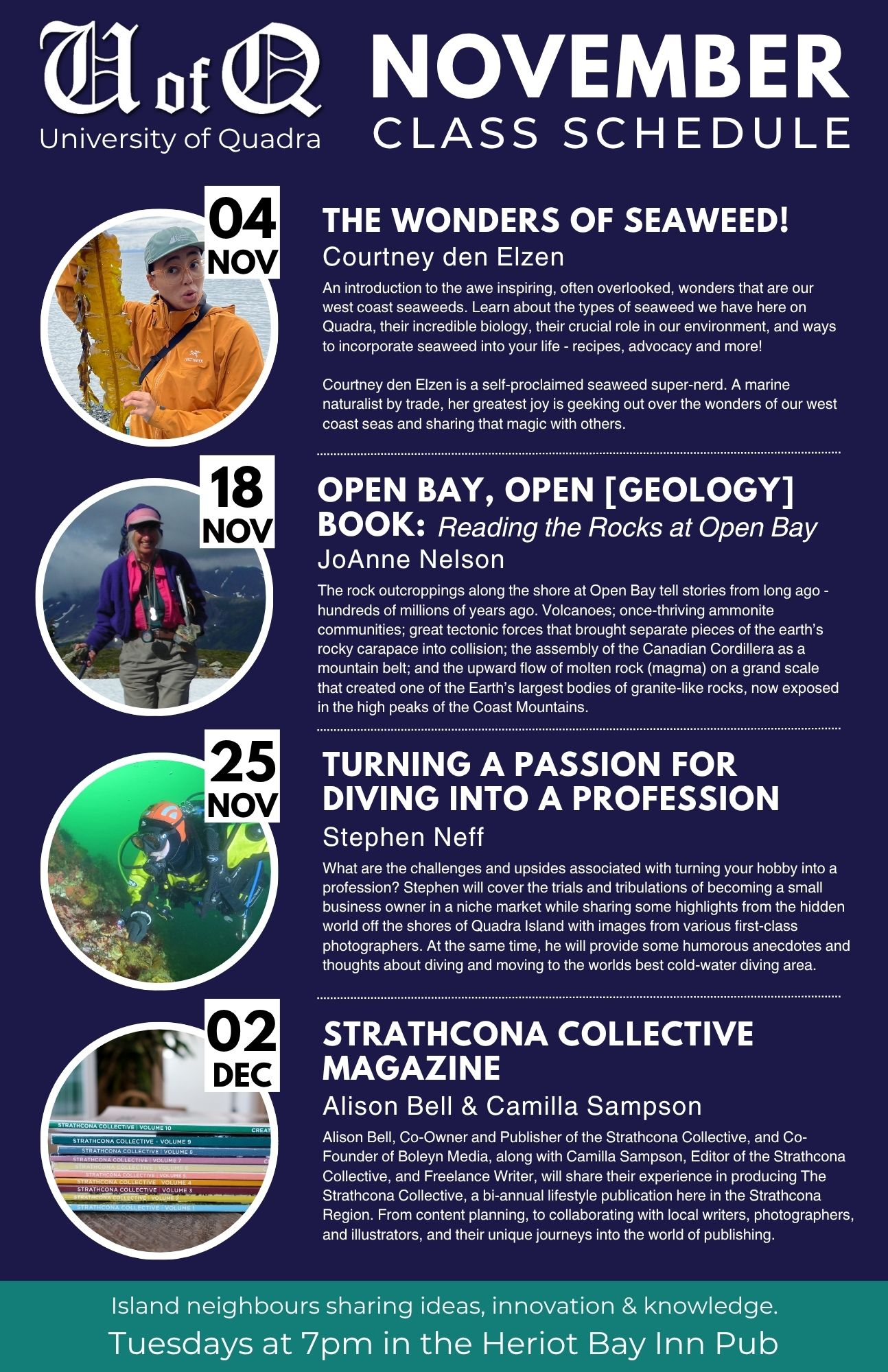 UofQ November 2025 Class Schedule