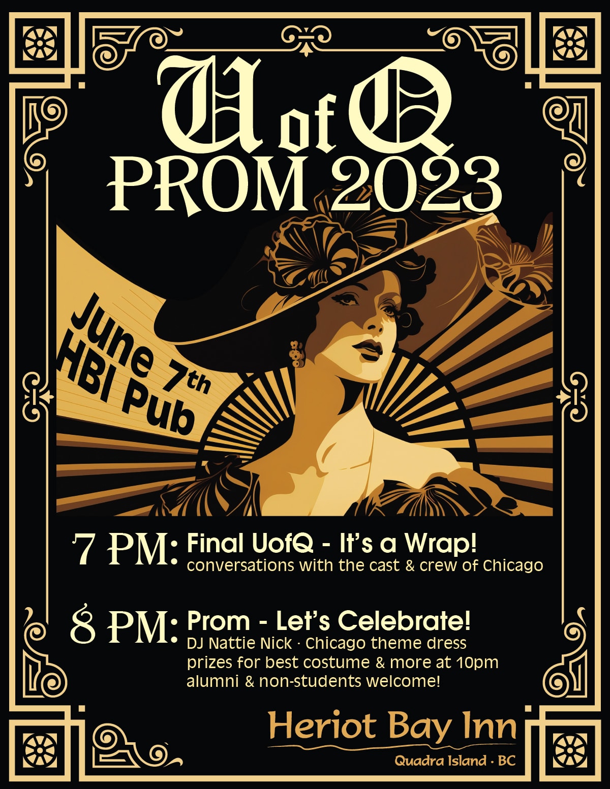 UofQ Prom, 2023 poster