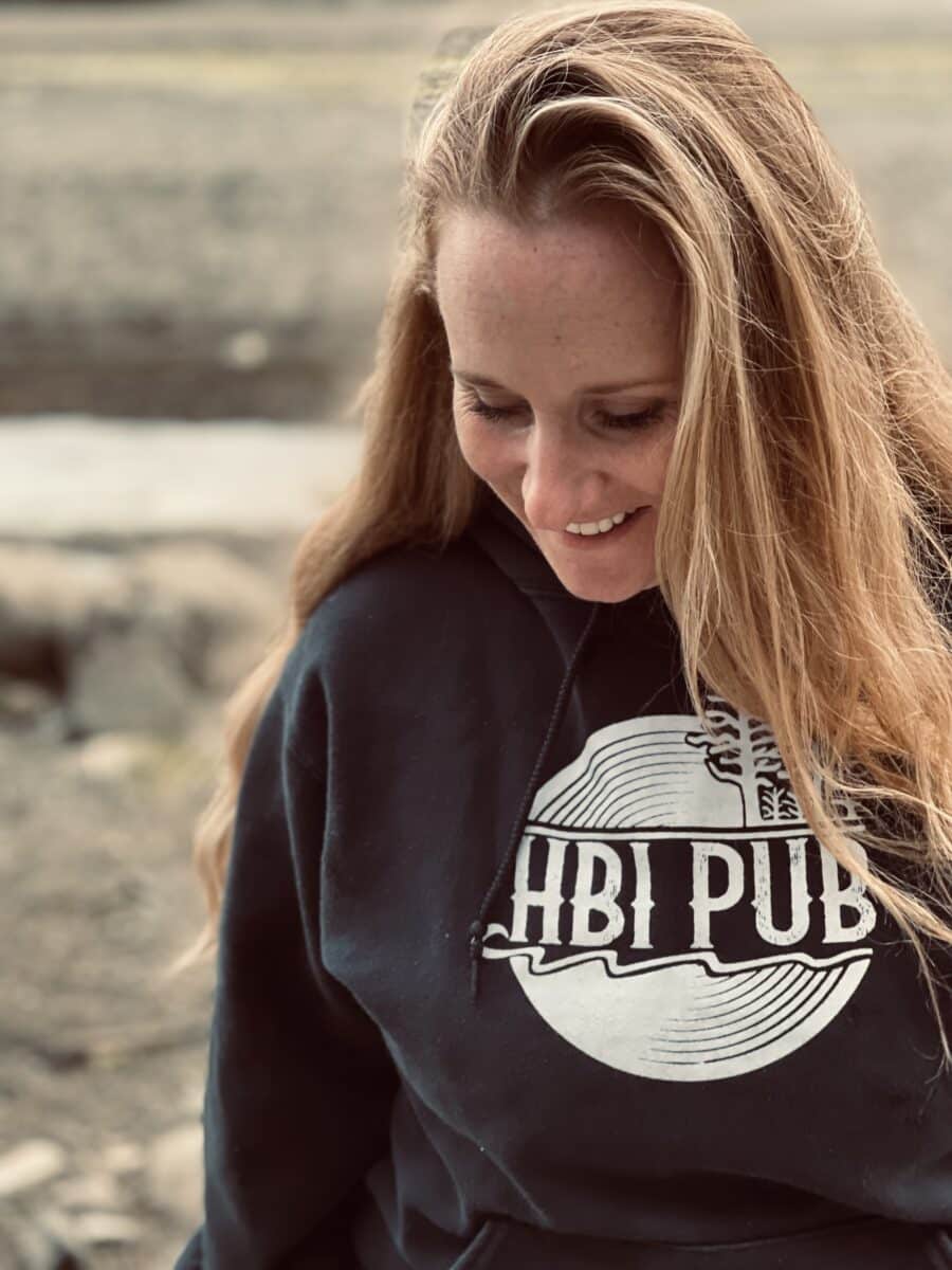 HBI Pub logo black hoodie