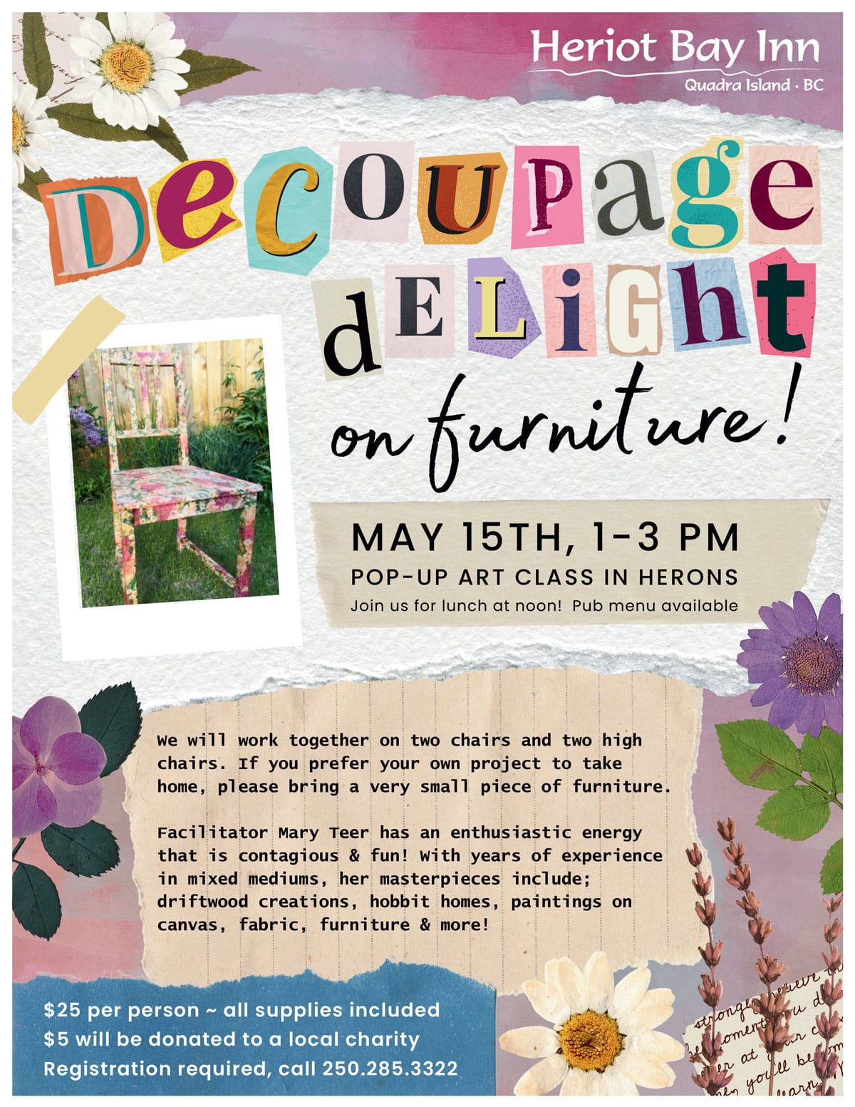 Decoupage on Furniture poster
