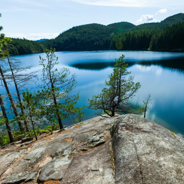 lake on Quadra Island